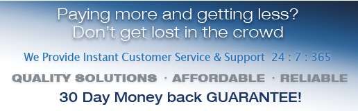 No Contract Fast Set-up with 99% Avg Uptime 30Day Money Back Guarantee All hosting packages have Instant Backups